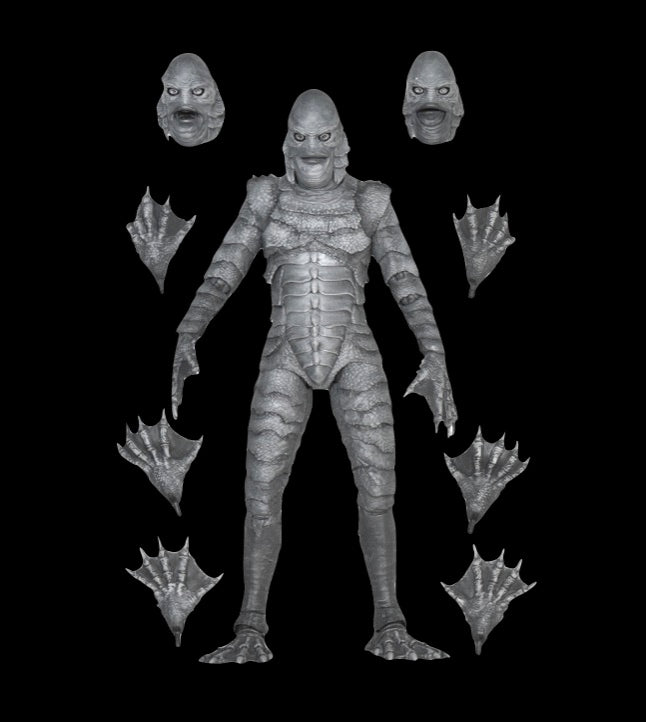 Universal Monsters Creature from the Black Lagoon (B/W) 7" Scale Ultimate Action Figure