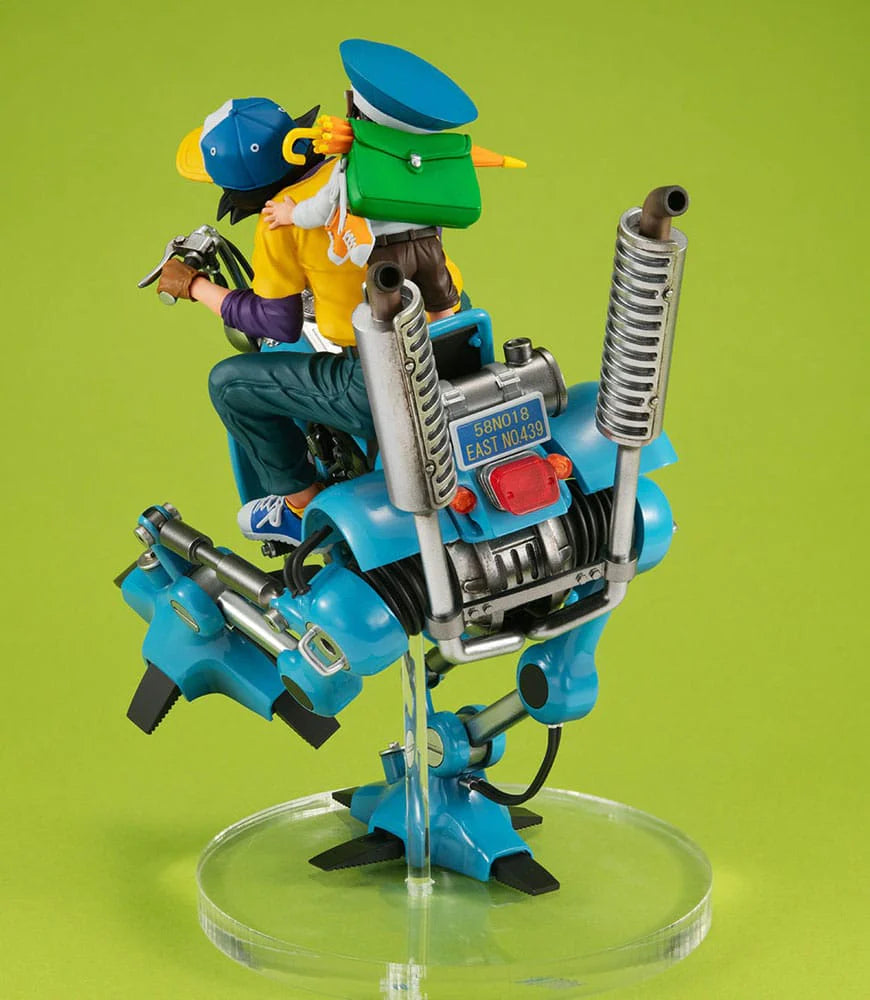 Dragon Ball Z Desktop Real McCoy EX PVC Diorama Son Goku & Son Gohan & Robot with Two Legs 20cm