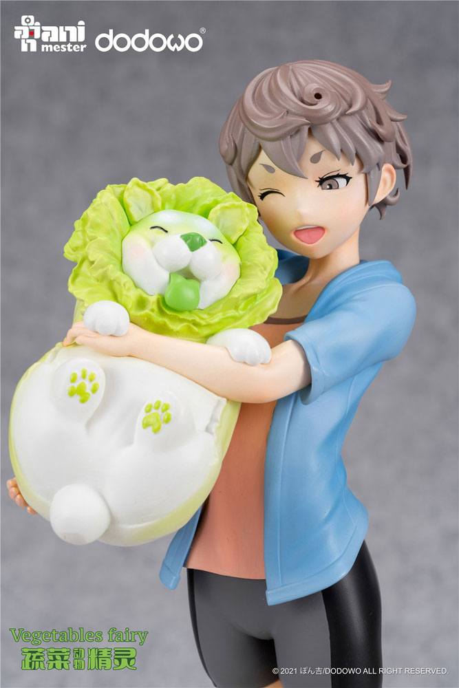 Original Character Statue 1/7 Vegetable Fairies Sai and Cabbage Dog 25cm