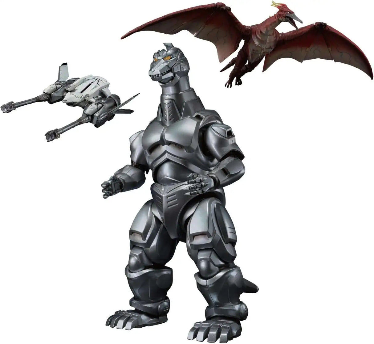 Mechagodzilla & Garuda & Fire Rodan Makuhari S.H.Monsterarts Action Figure