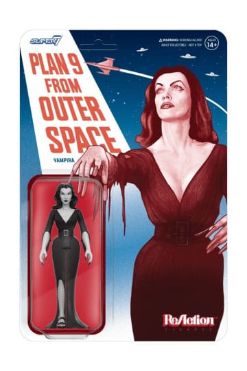 Super7 ReAction Plan 9 From Outer Space Vampira Grayscale Action Figure