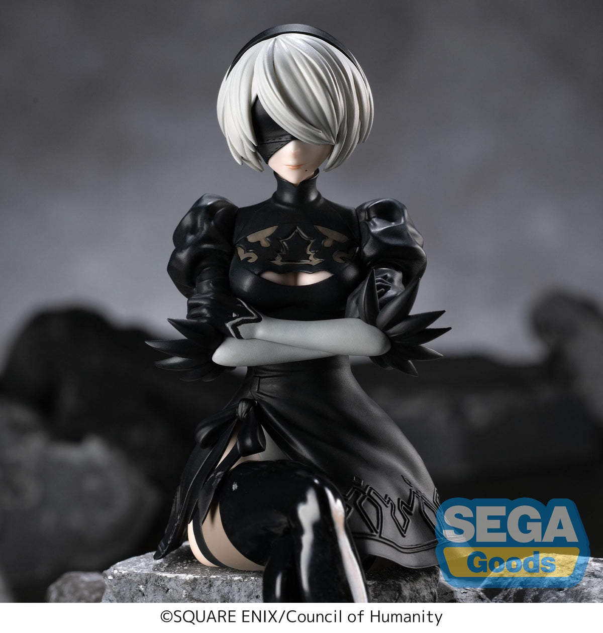 NieR:Automata Ver1.1a PM Perching PVC Statue 2B