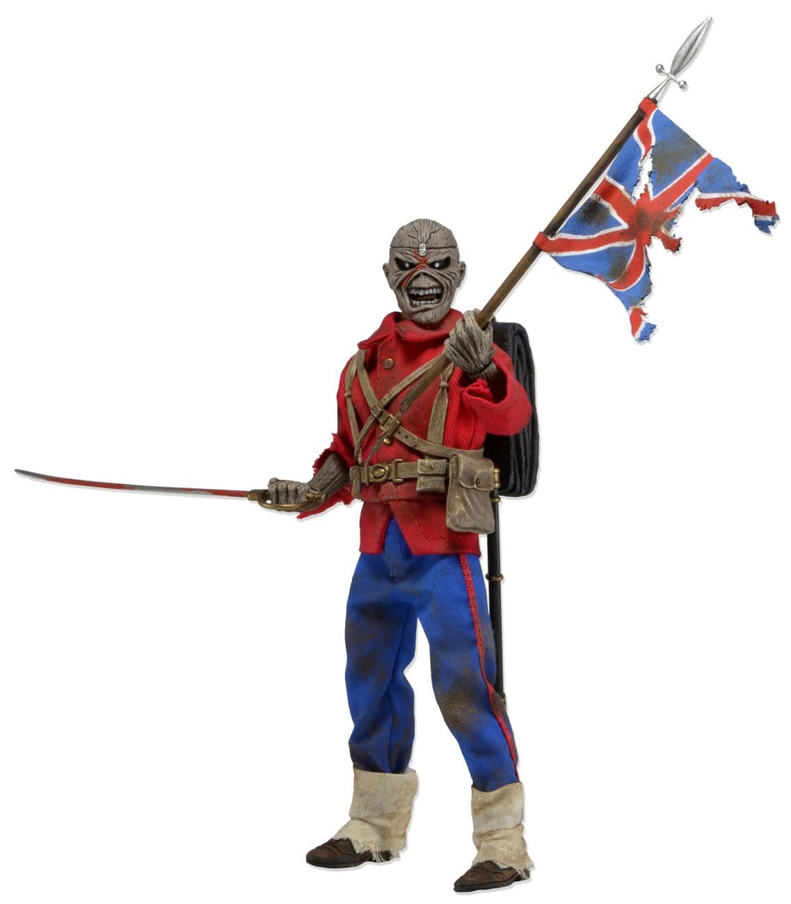 NECA Iron Maiden Eddie The Trooper 8" Clothed Action Figure