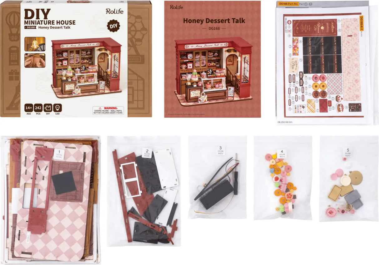 Miniature House Honey Dessert Talk