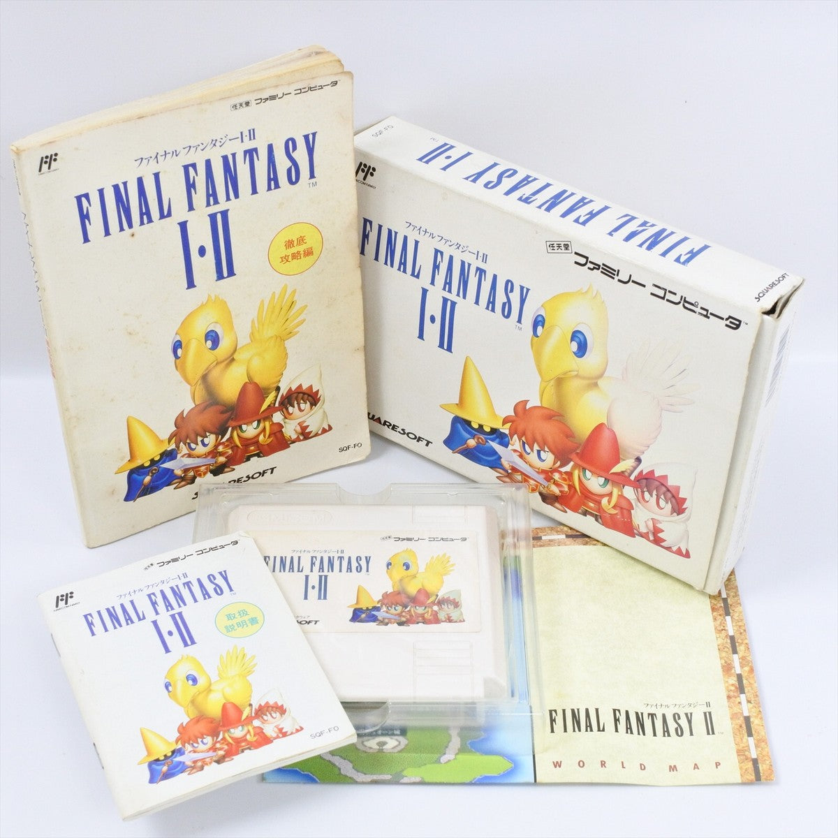 Famicom Final Fantasy 1 and 2 with Guide JAP VER.