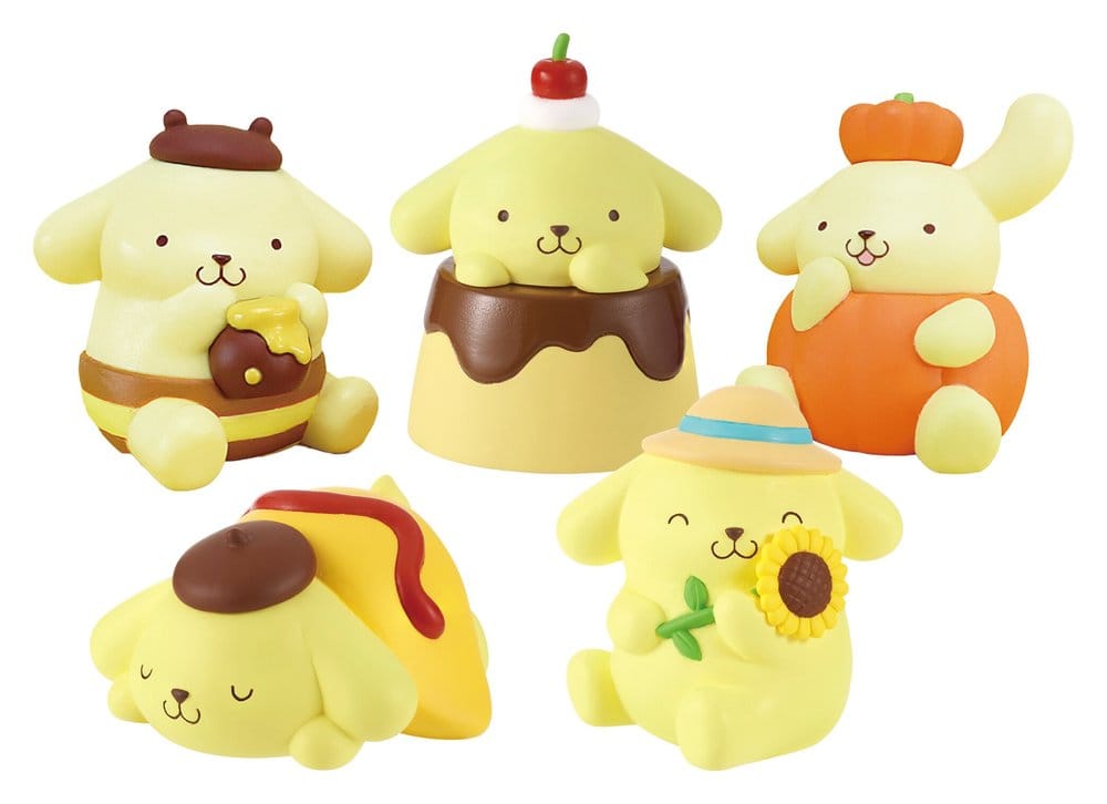 Sanrio Twinchees Mini Figures Pompompurin My Fav Color 5 cm Blind Pack Display (24)