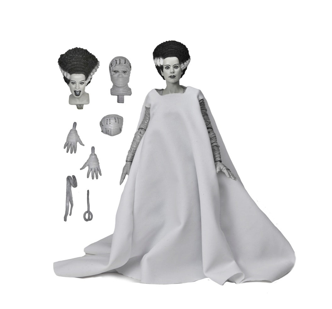 Universal Monsters Bride of Frankenstein (B&W) 7" Scale Ultimate Action Figure