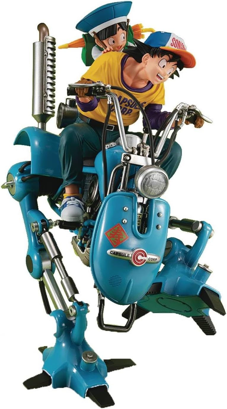 Dragon Ball Z Desktop Real McCoy EX PVC Diorama Son Goku & Son Gohan & Robot with Two Legs 20cm