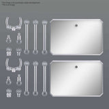 Action Base 6 (Clear Colour) Mirror Sticker Set