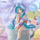 Furyu - Hatsune Miku Noodle Stopper Figure -Rabbit Ear Hood Pajama Blue Color ver.-