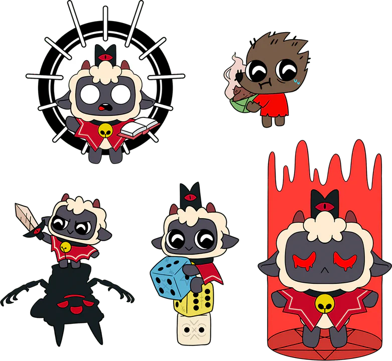 Youtooz - Cult of the Lamb: Cult of Lamb PIN SET