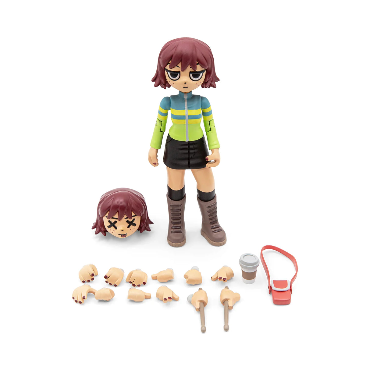 Scott Pilgrim Wave 3 Collectible Figure Kim Pine - Bright Green Variant