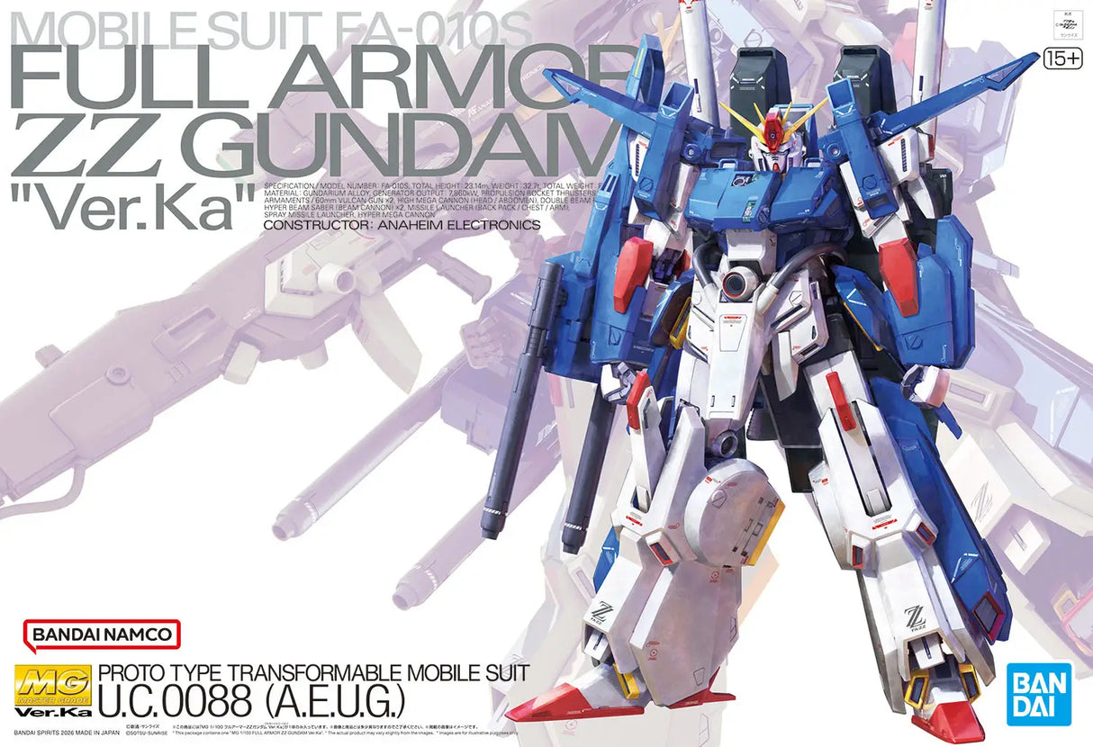 1/100 MG Full Armor ZZ Gundam Ver. Ka