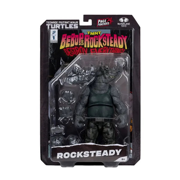Teenage Mutant Ninja Turtles: Page Punchers Action Figure With Comic: Rocksteady