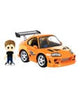 Fast & Furious Q-Village Vehicle with mini-figure Toyota Supra JZA80 9 cm