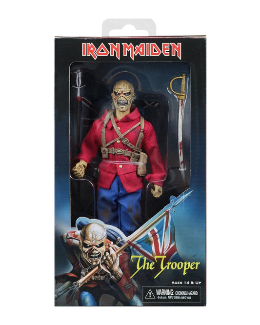 NECA Iron Maiden Eddie The Trooper 8" Clothed Action Figure