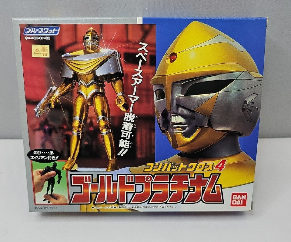 Bandai 1994 Combat Cross Blue Swat Action Figure (Gold)