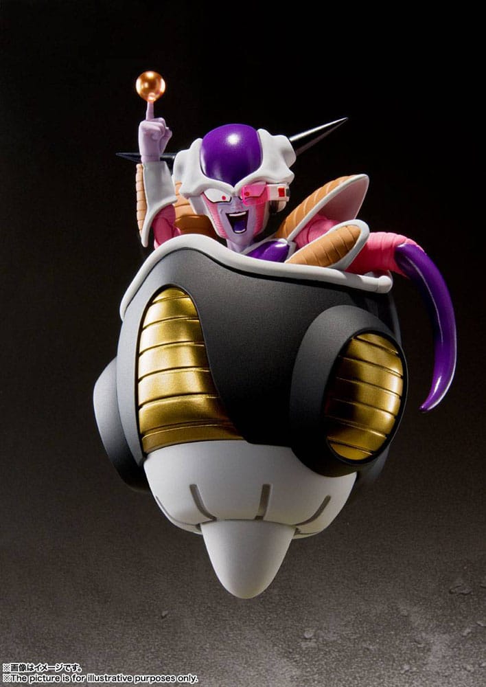 Dragon Ball Z S.H. Figuarts Action Figure Frieza (First Form) & Frieza Pod Reissue 11 cm