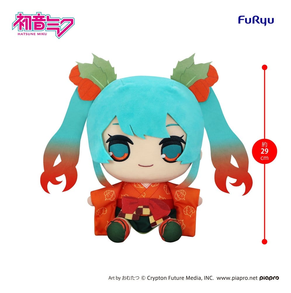 Hatsune Miku Kyurumaru Big Plush Figure Flower Fairy Winter Cherry Ver. 29 cm
