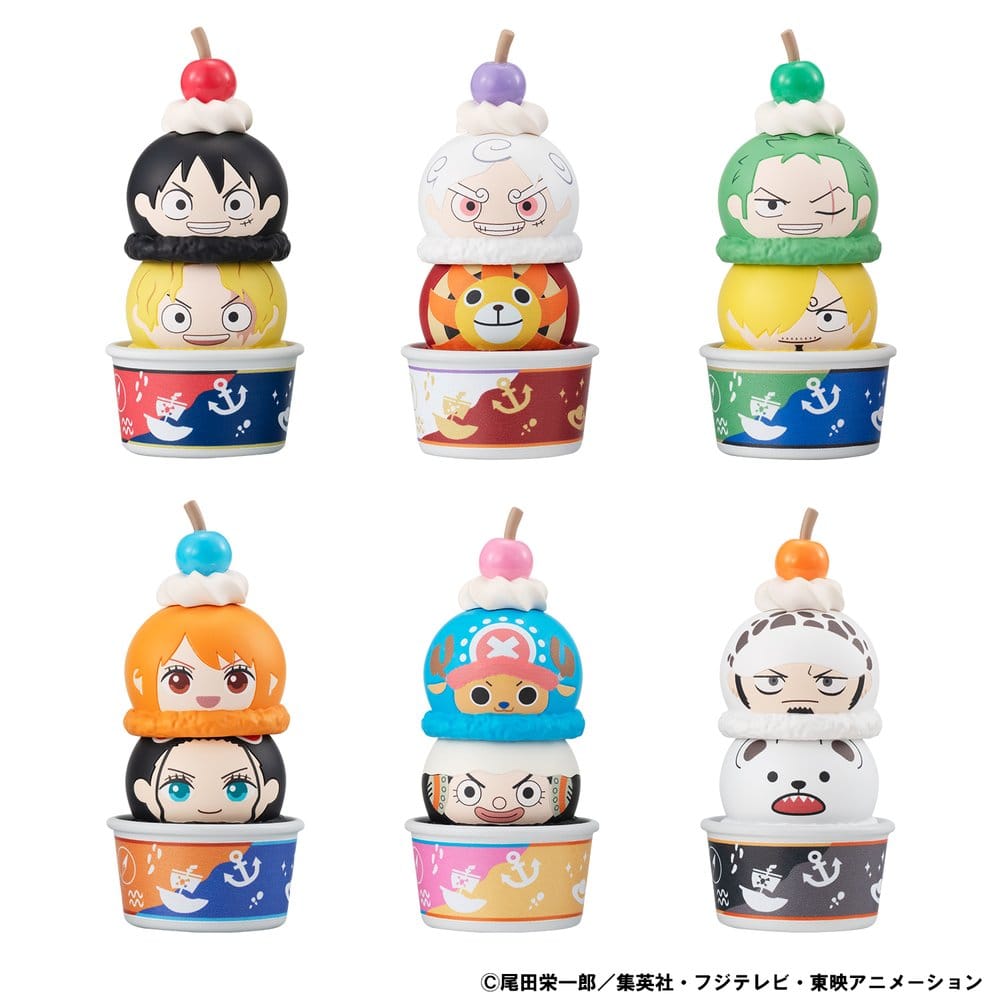 One Piece Tsumichen Stack up & Change Trading Figure 8 cm Assortment (6)