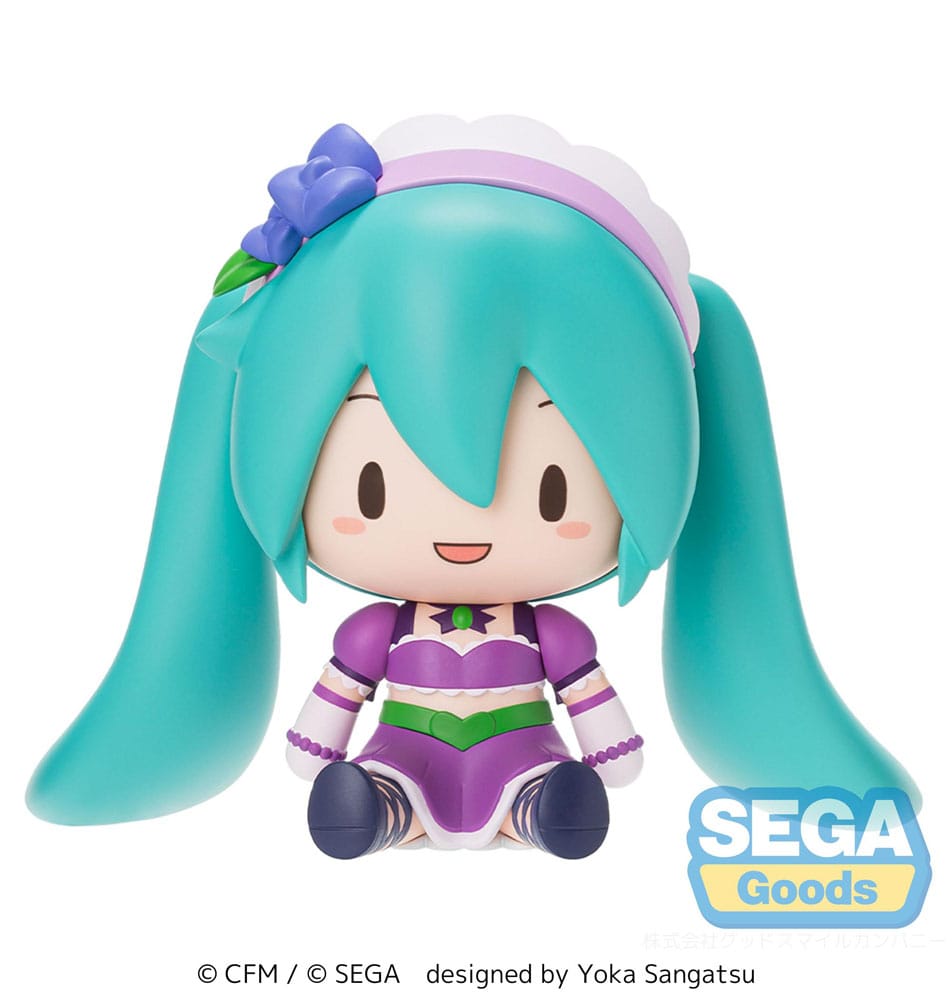 Character Vocal Series 01: Hatsune Miku Fuwa Petit Chibi Figure Hatsune Miku x Love and Berry Dress Up and Dance! Sparkly Purple 8 cm
