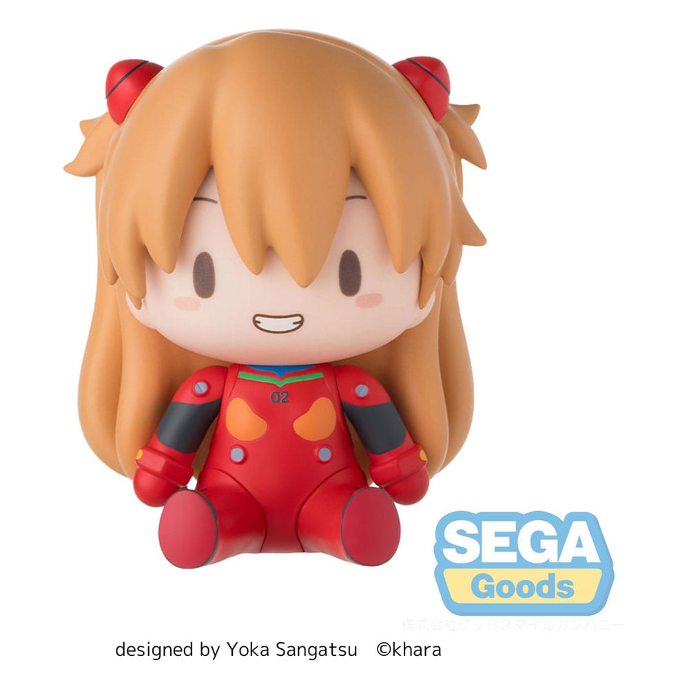 Evangelion: New Theatrical Edition Fuwa Petit Chibi Figure Asuka Plug Suit 8 cm