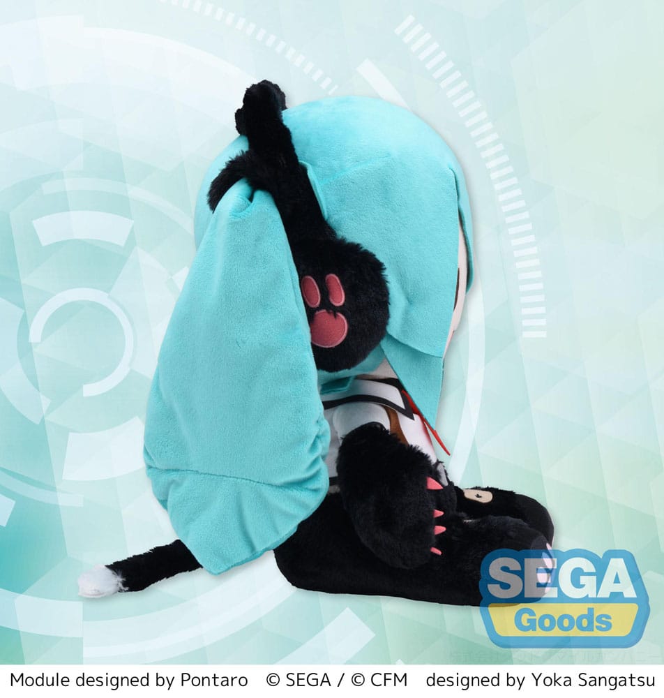 Hatsune Miku Project Diva Arcade Future Tone Fuwa Petit Plush Figure Kitty Cat LL 30 cm
