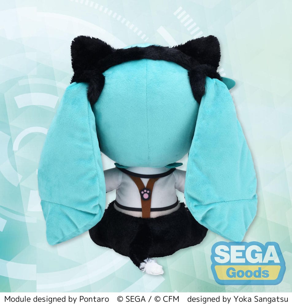Hatsune Miku Project Diva Arcade Future Tone Fuwa Petit Plush Figure Kitty Cat LL 30 cm