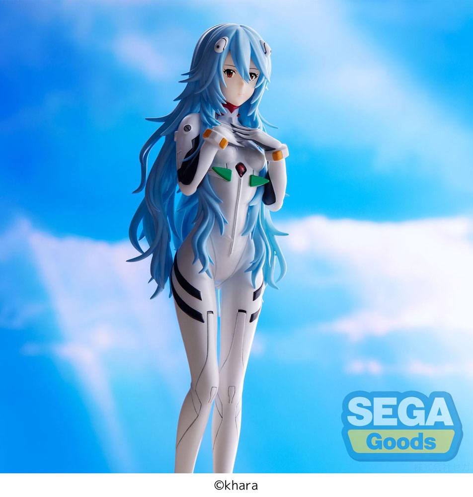 Evangelion: 3.0+1.0 Thrice Upon a Time SPM PVC Statue Rei Ayanami Long Hair Ver. 21 cm