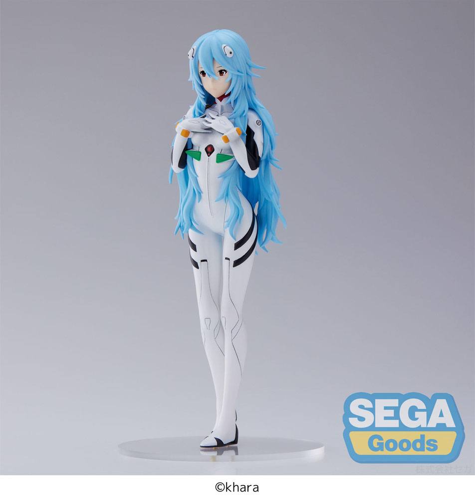 Evangelion: 3.0+1.0 Thrice Upon a Time SPM PVC Statue Rei Ayanami Long Hair Ver. 21 cm