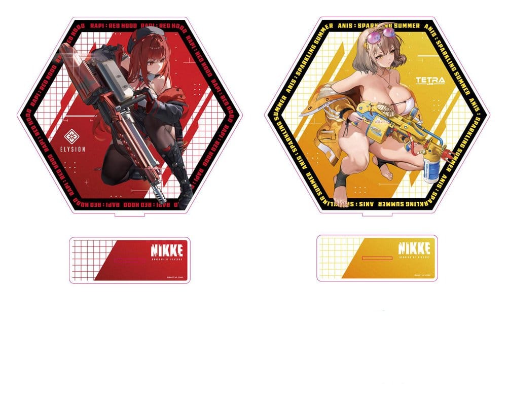 Goddess of Victory: Nikke Acrylic Stand PtZ Double-Sided Rapi: Red Hood/ Anis: Sparkling Summer 25 cm