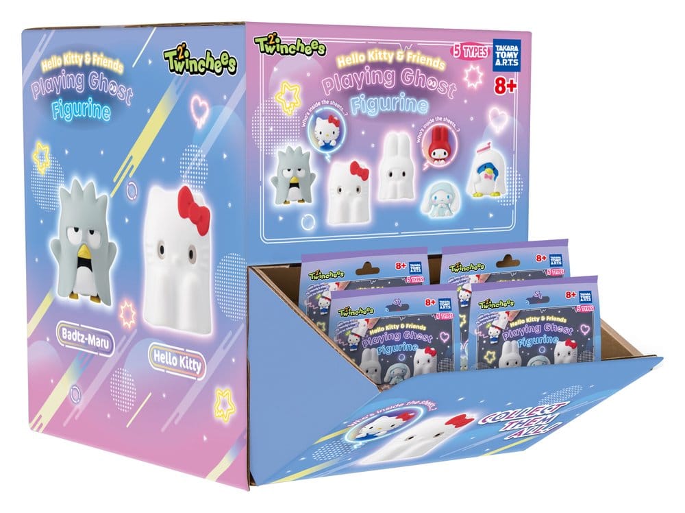 Sanrio Twinchees Mini Figures Hello Kitty & Friends Playing Ghost 5 cm Blind Pack Display (24)